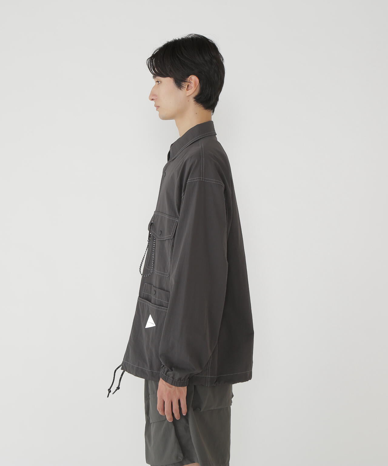 crinkled nylon shrits jacket