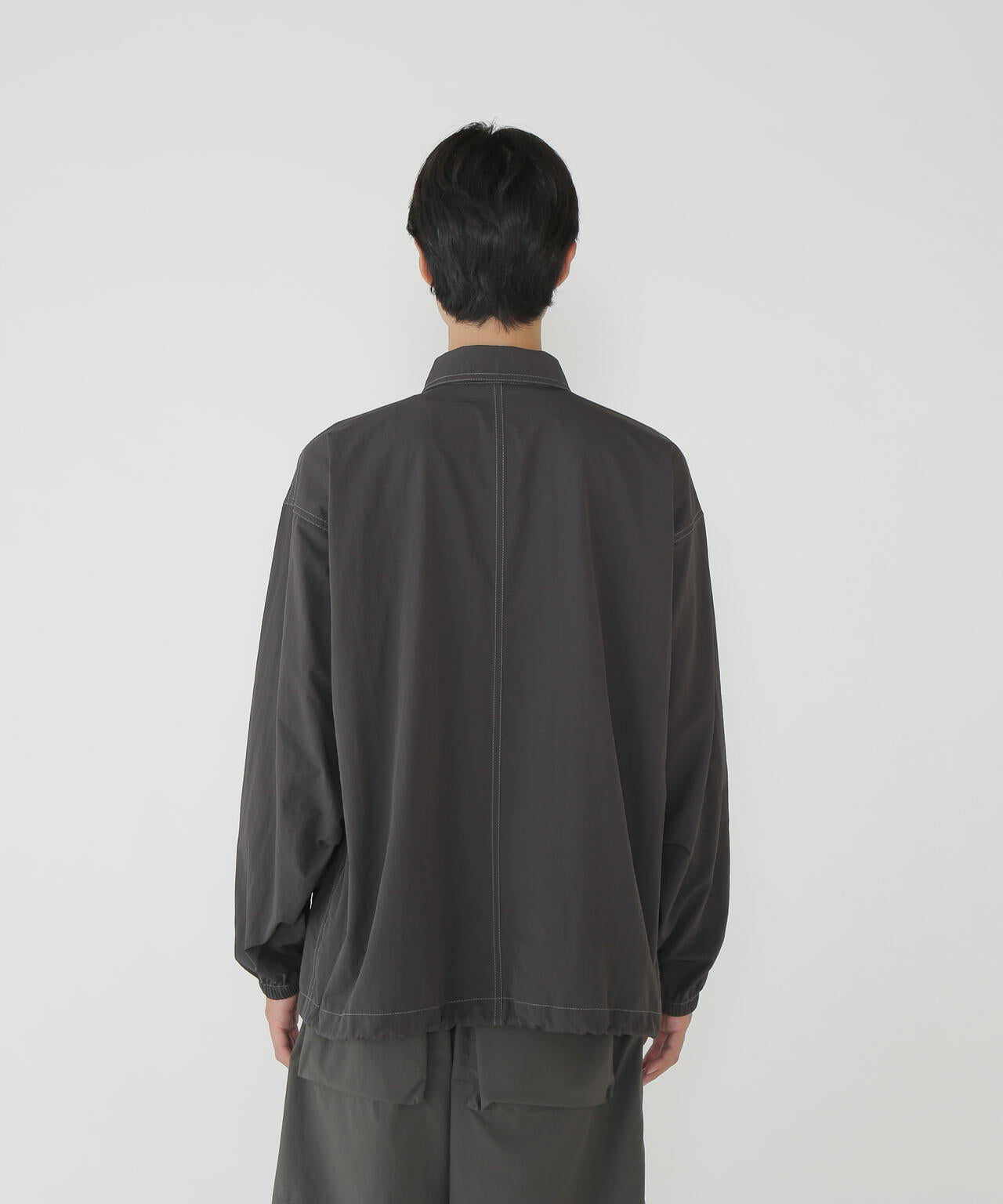 crinkled nylon shrits jacket