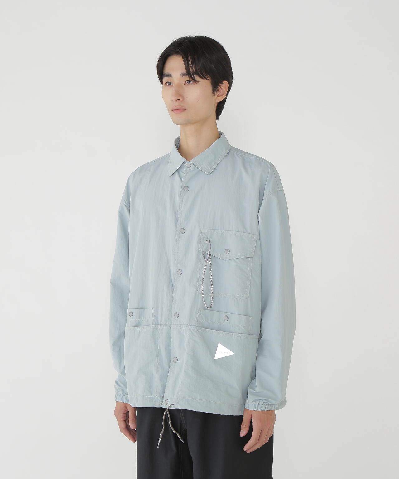 crinkled nylon shrits jacket