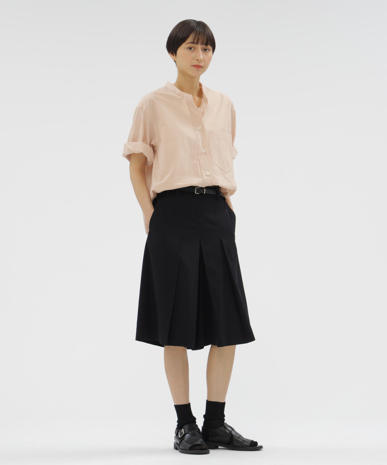 HIGH TWIST COTTON TWILL TROUSERS