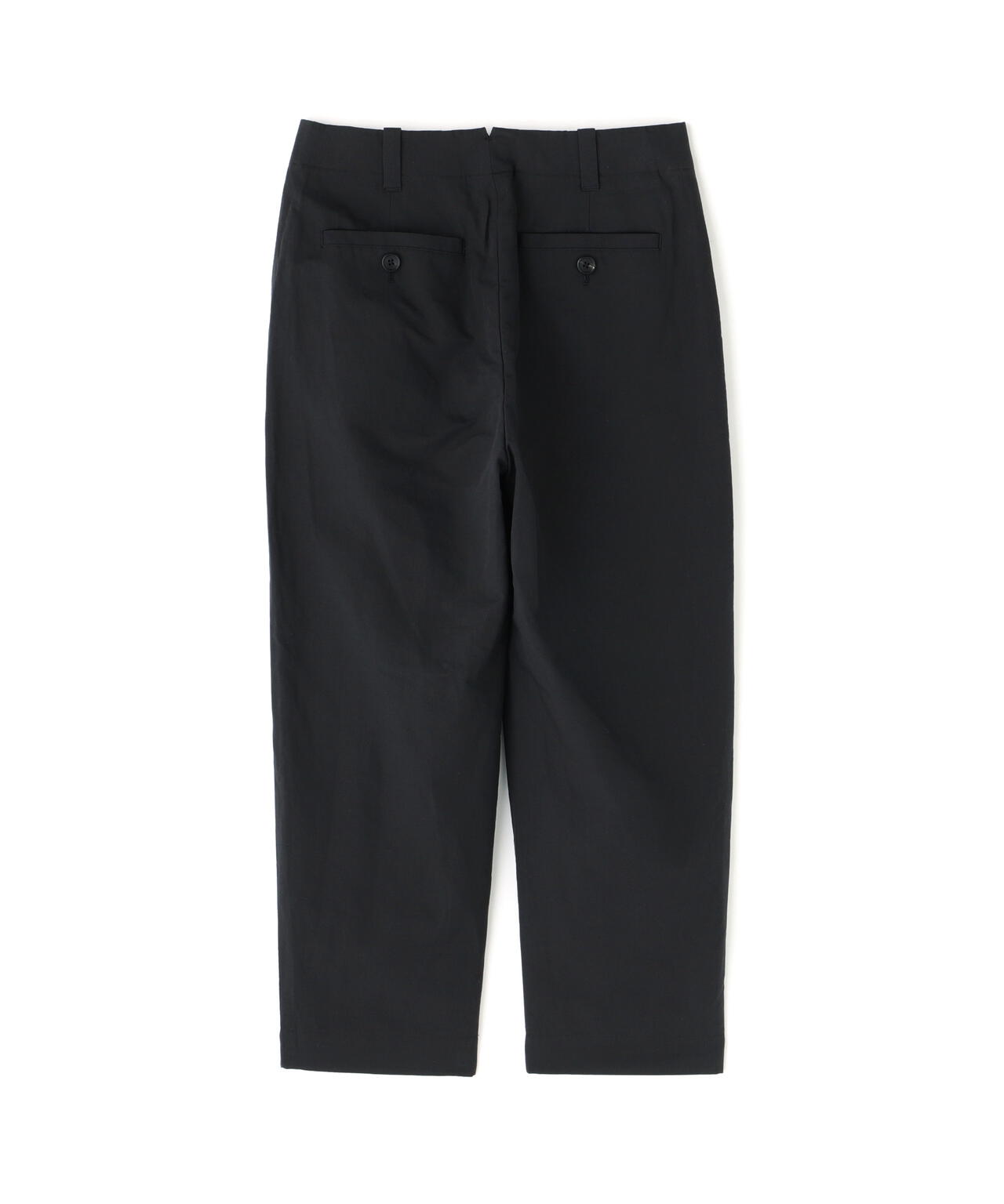 PLAIN WEAVE COTTON LINEN TROUSERS