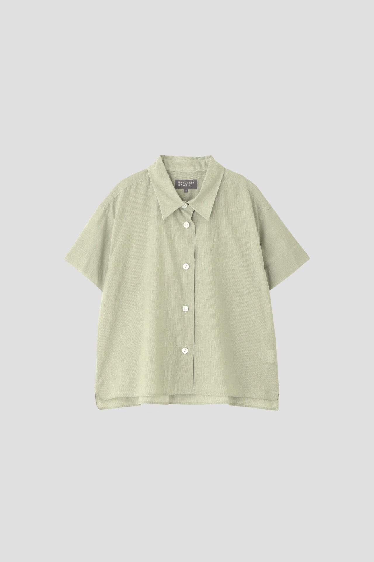 HAIRLINE STRIPE COTTON LINEN SHIRT