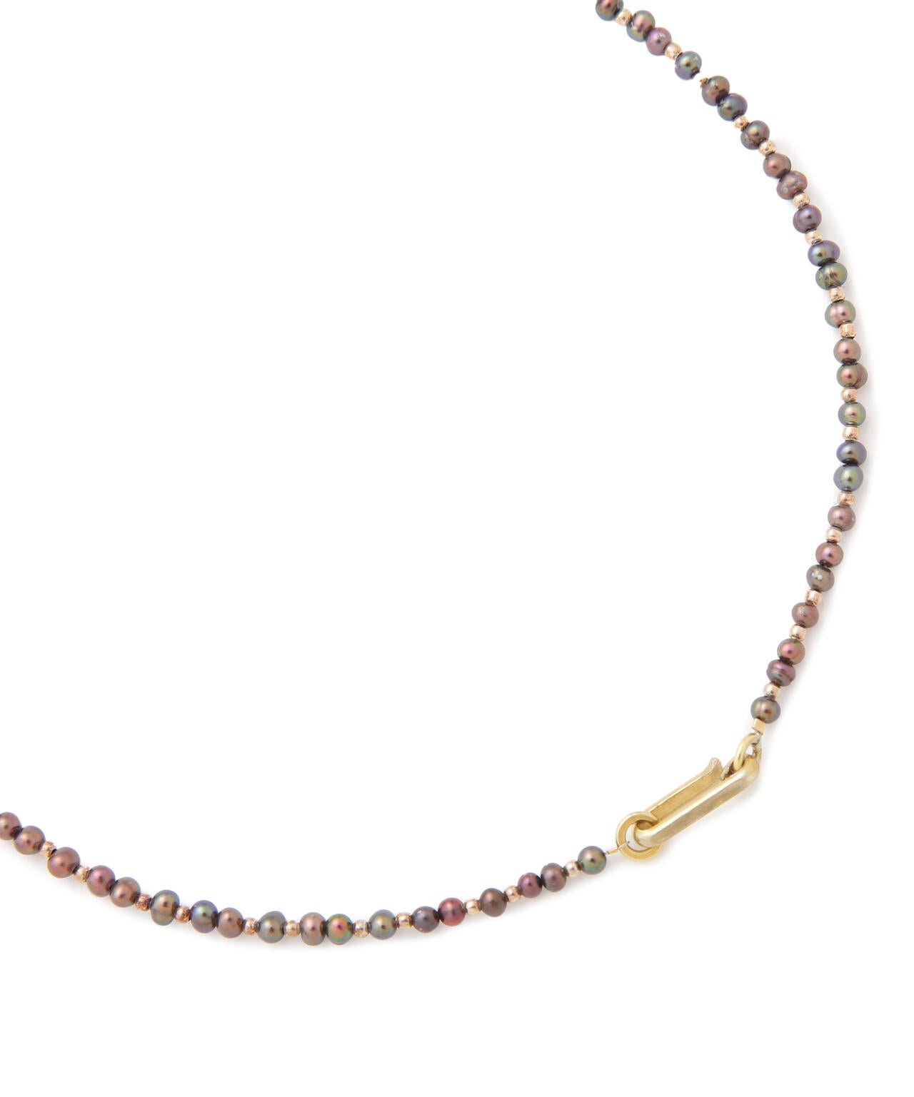PLATED GOLD BEADS + PEARL