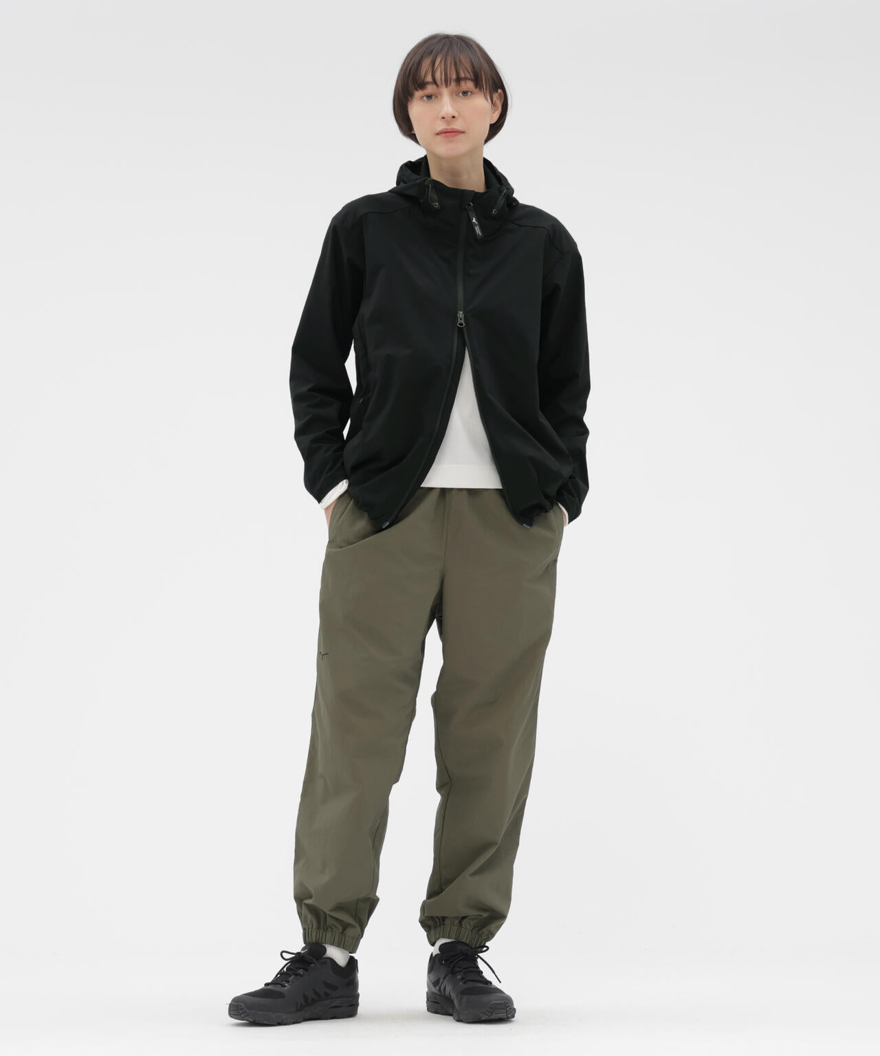STRETCH POLYESTER BLOUSON
