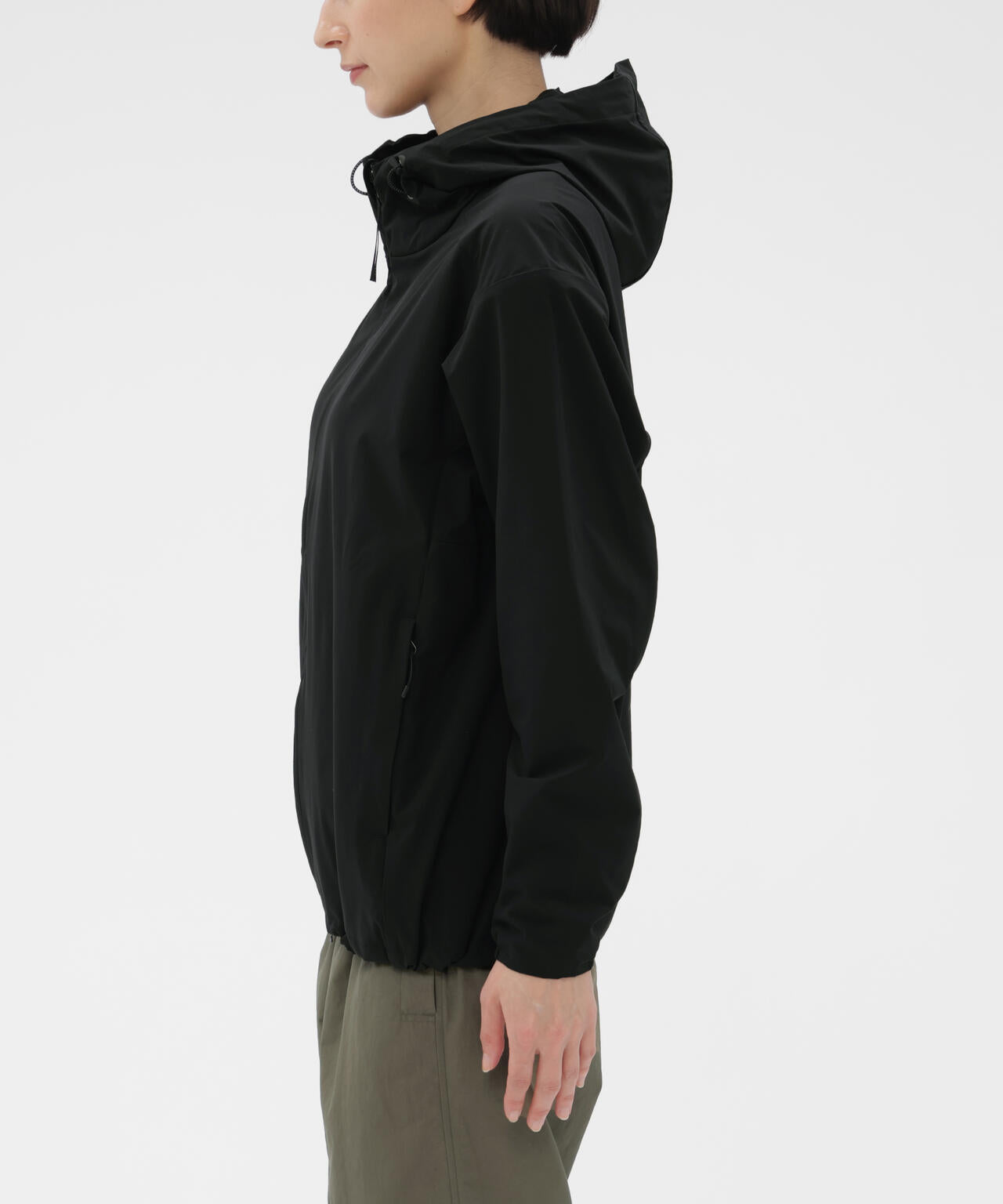 STRETCH POLYESTER BLOUSON