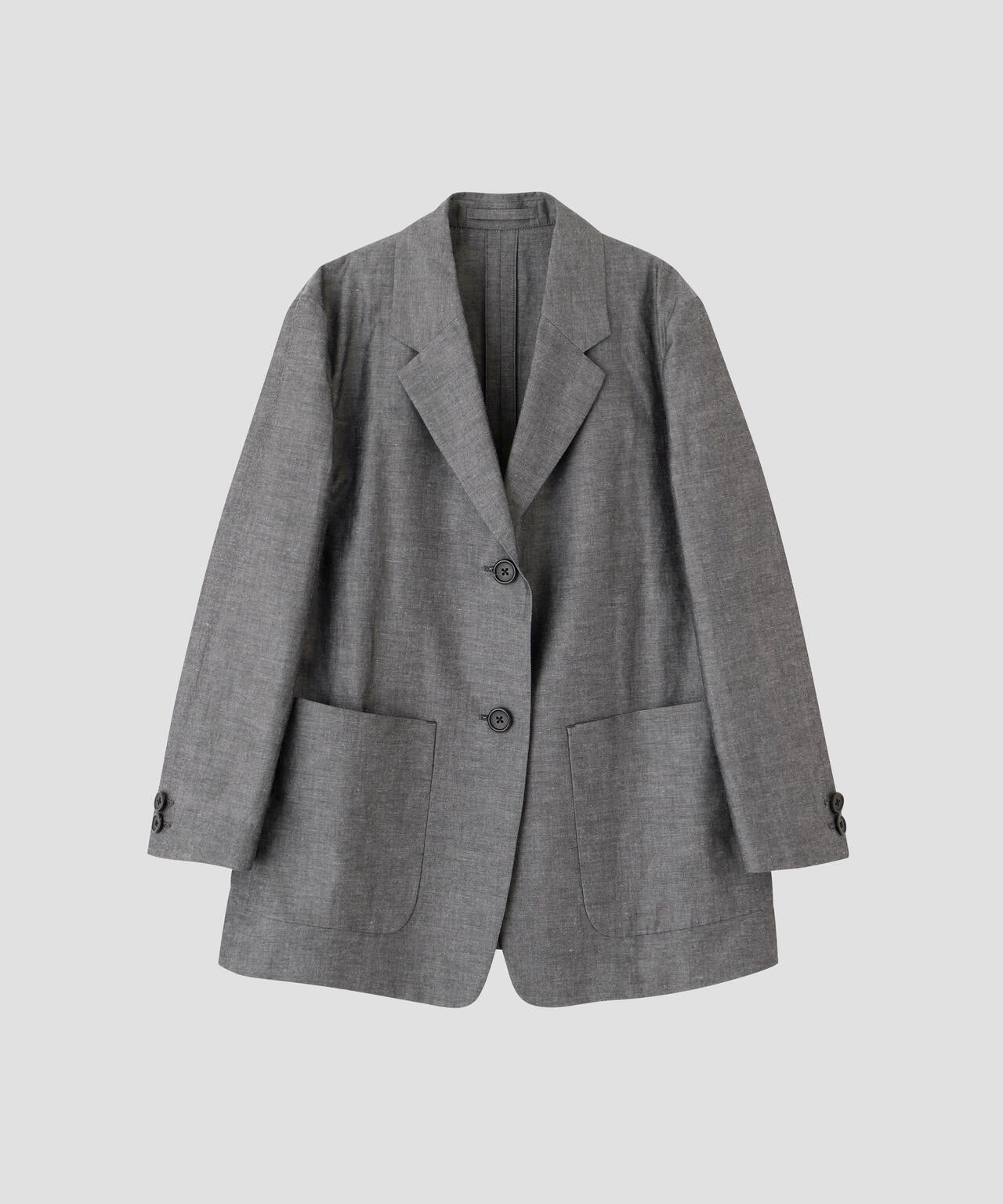COTTON RAMIE CHAMBRAY JACKET