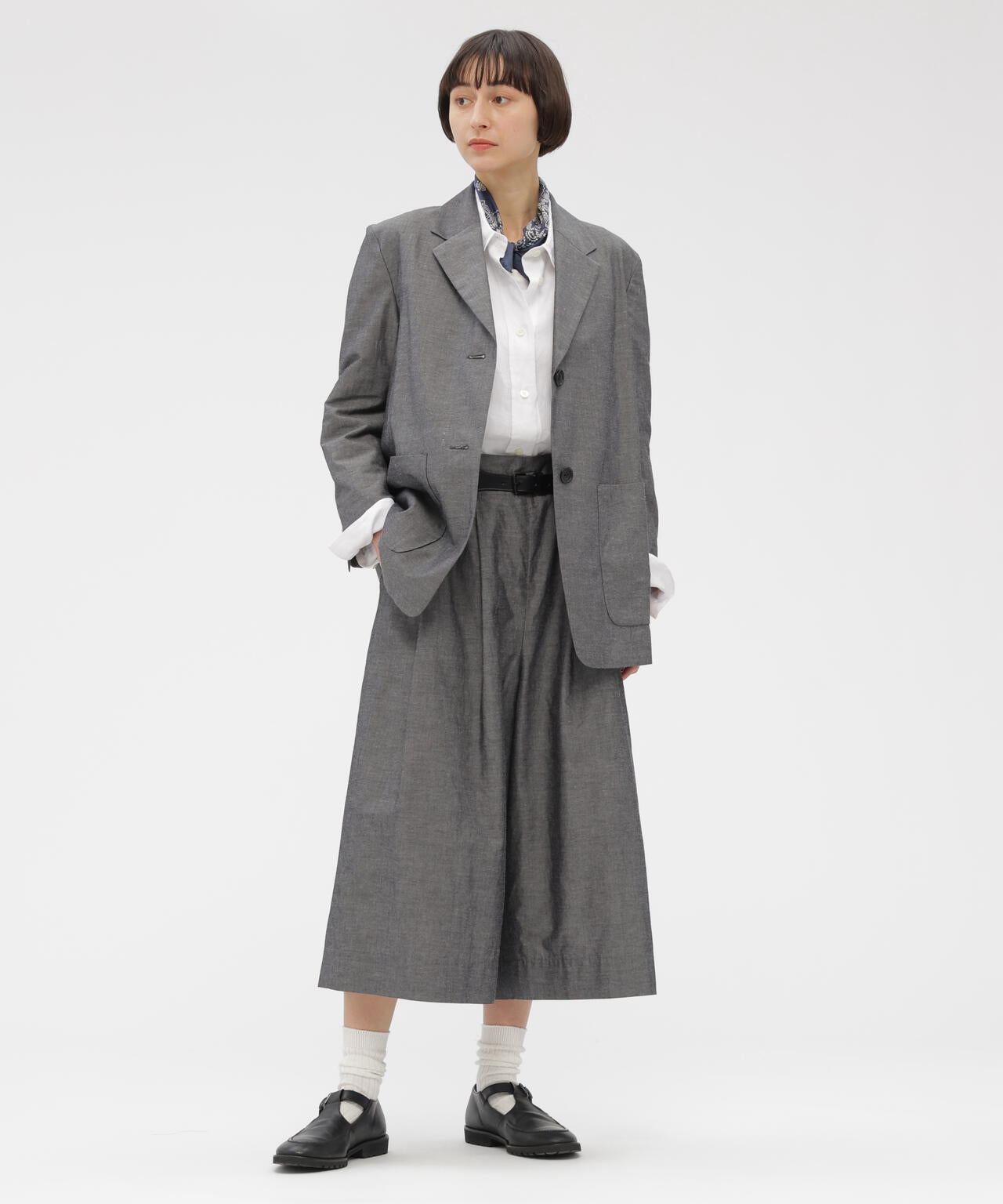 COTTON RAMIE CHAMBRAY JACKET