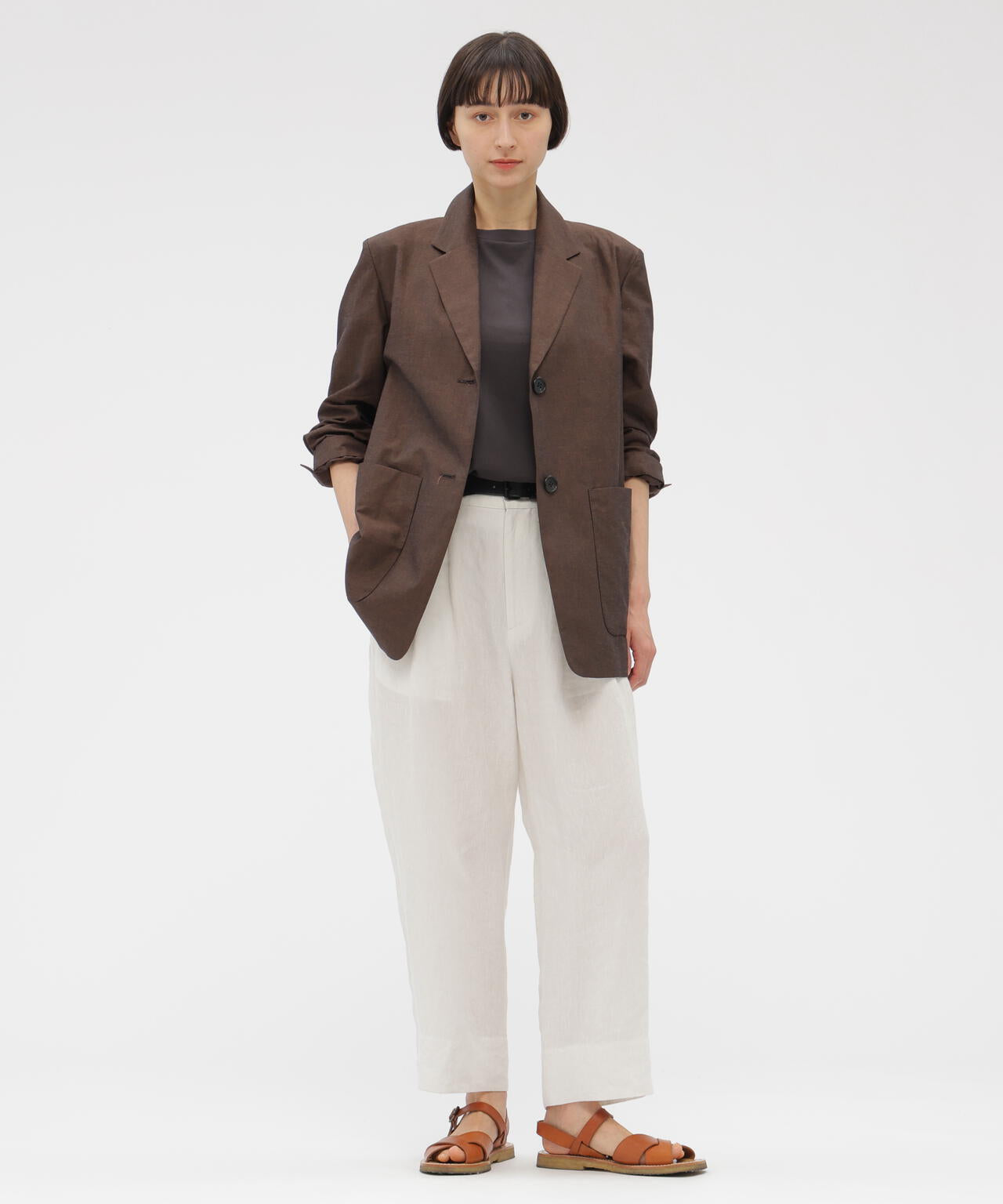 COTTON RAMIE CHAMBRAY JACKET