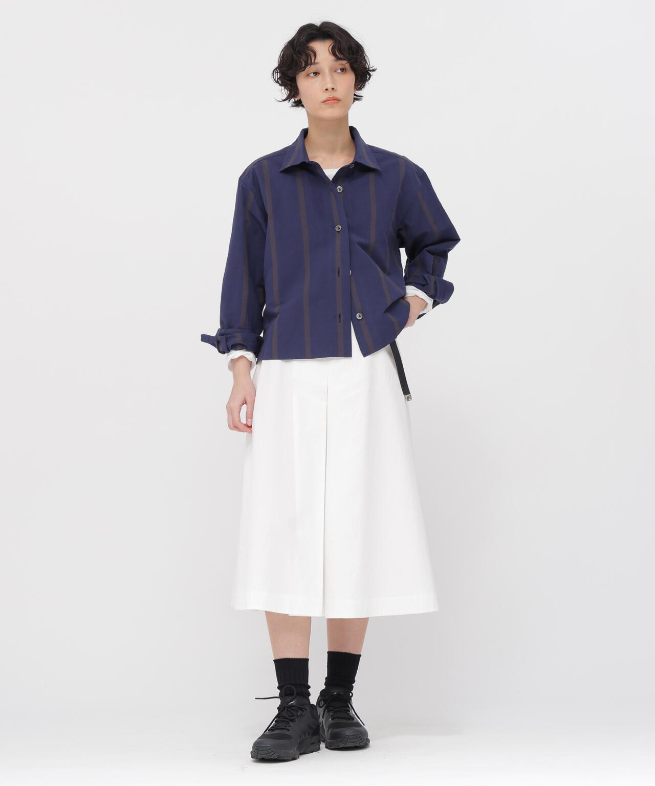 STIFF COTTON TWILL SKIRT