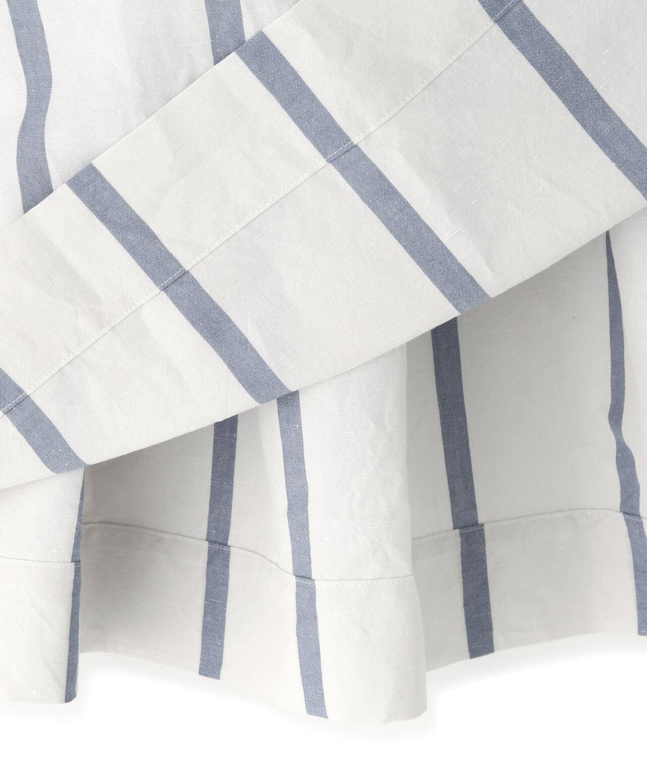 BOLD STRIPE COTTON LINEN SKIRT