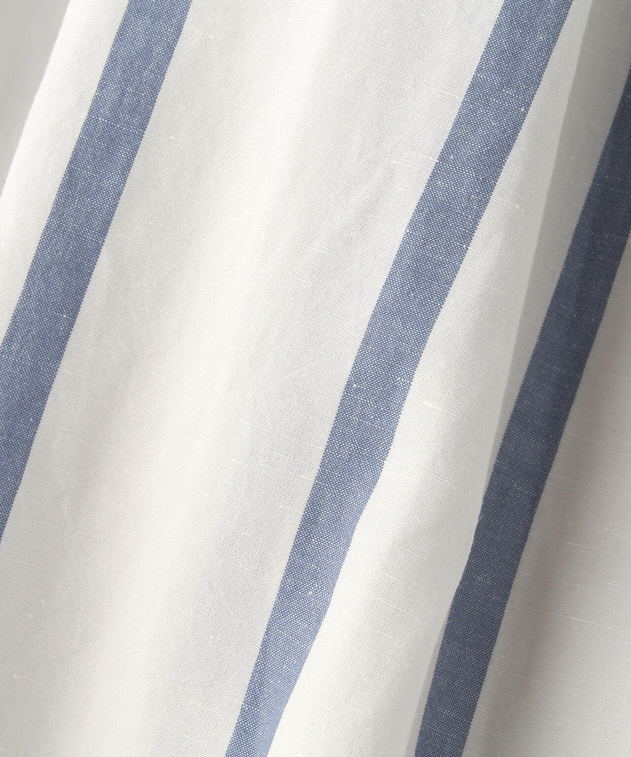 BOLD STRIPE COTTON LINEN SKIRT