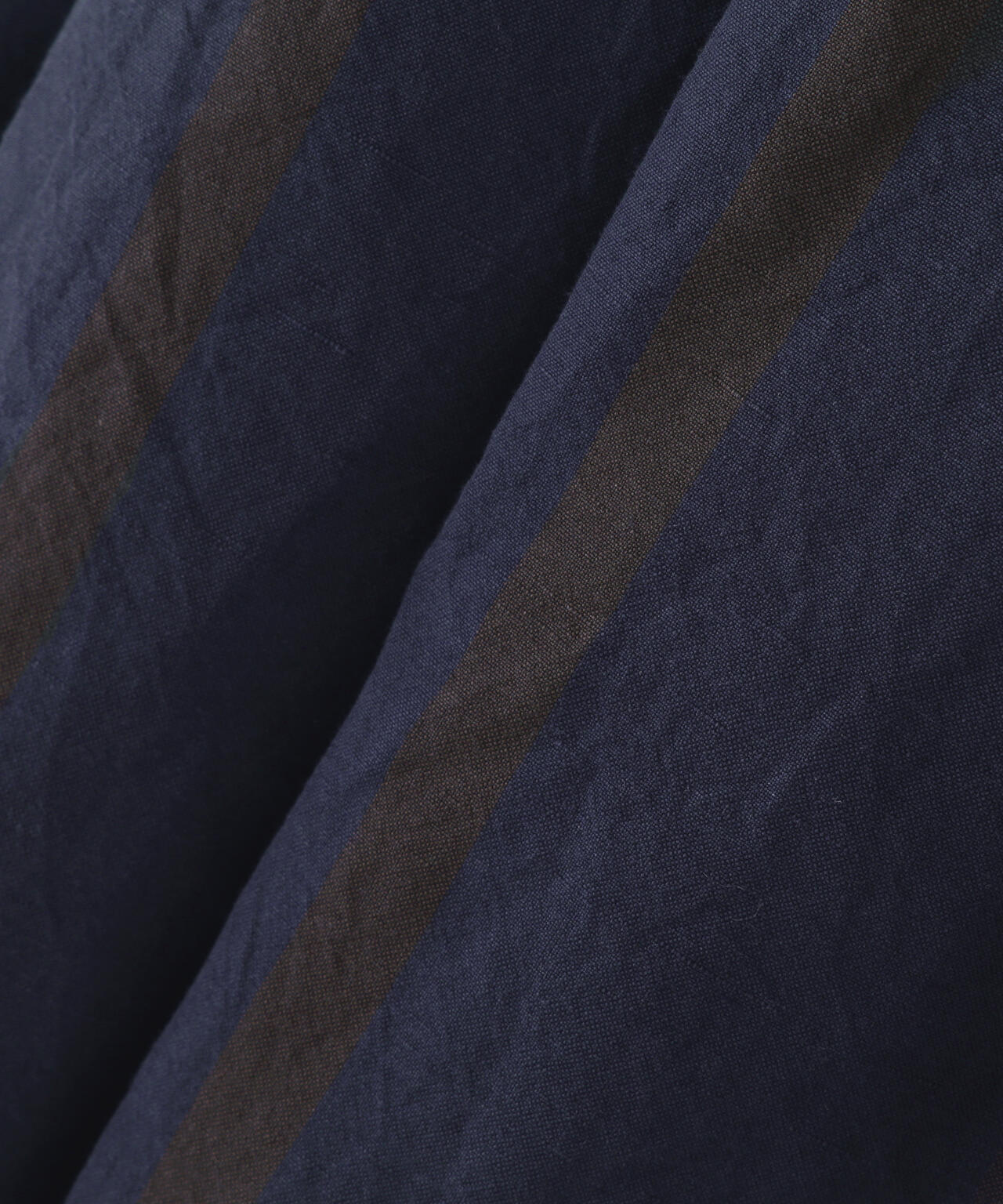 BOLD STRIPE COTTON LINEN SKIRT