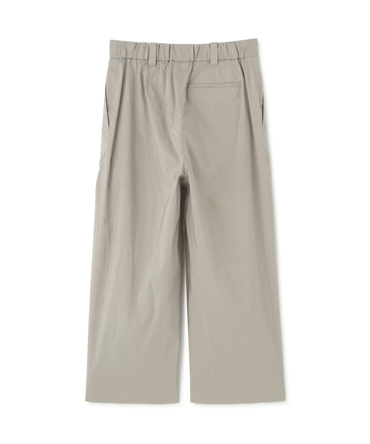 FINE STRIPE COTTON SILK TROUSERS