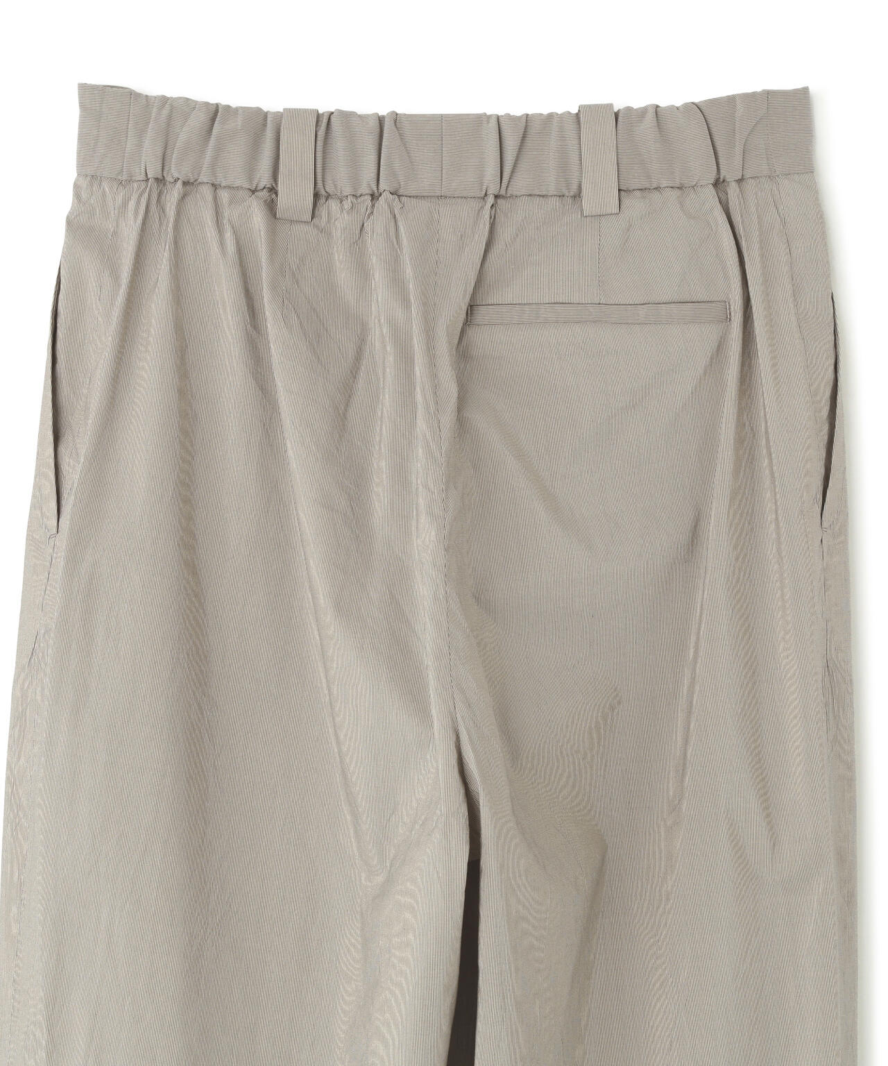 FINE STRIPE COTTON SILK TROUSERS