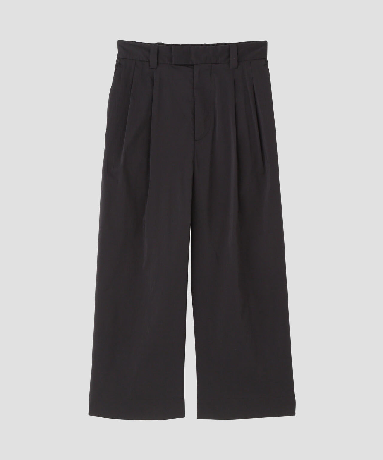 FINE STRIPE COTTON SILK TROUSERS