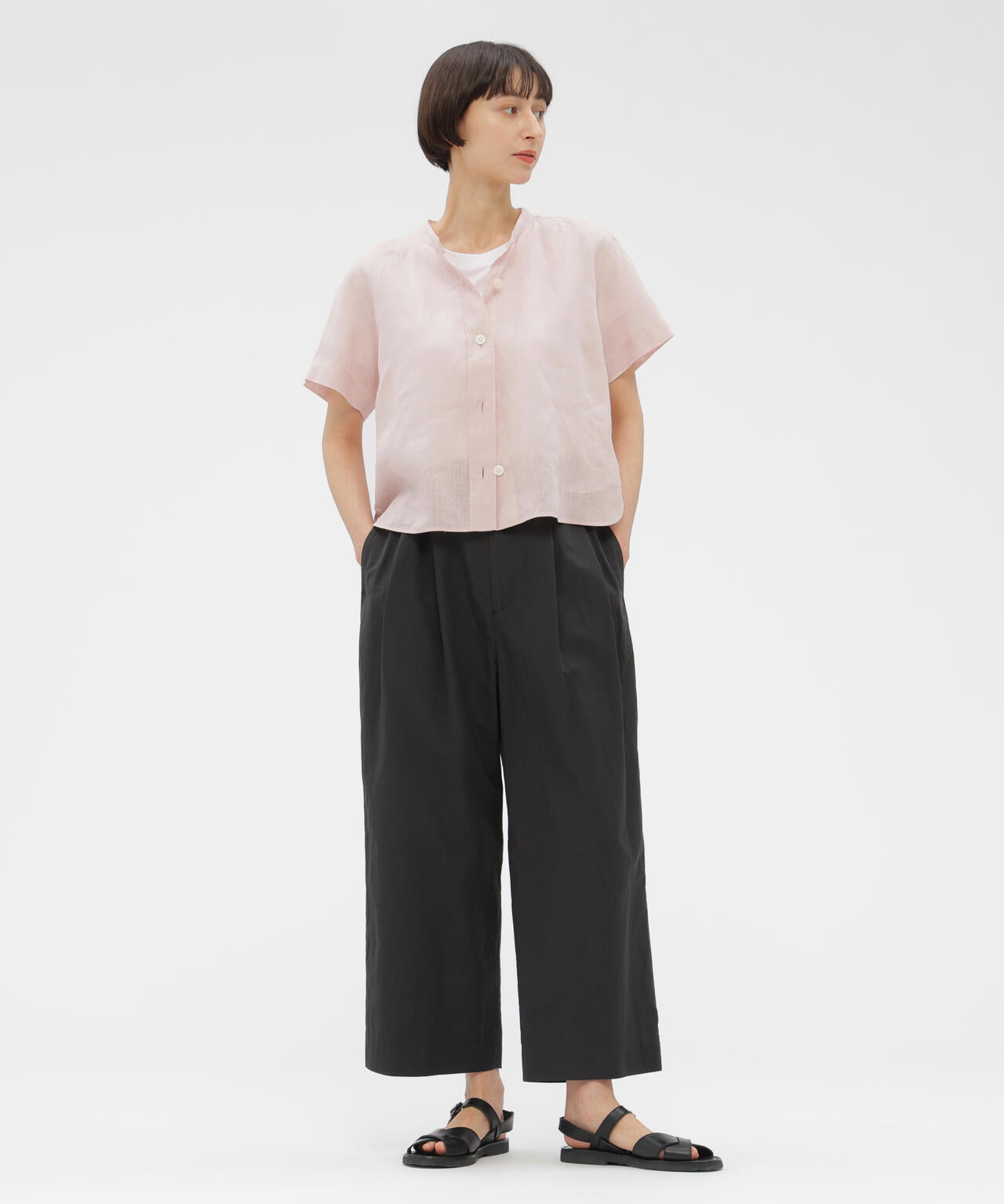 COTTON LINEN TROUSERS