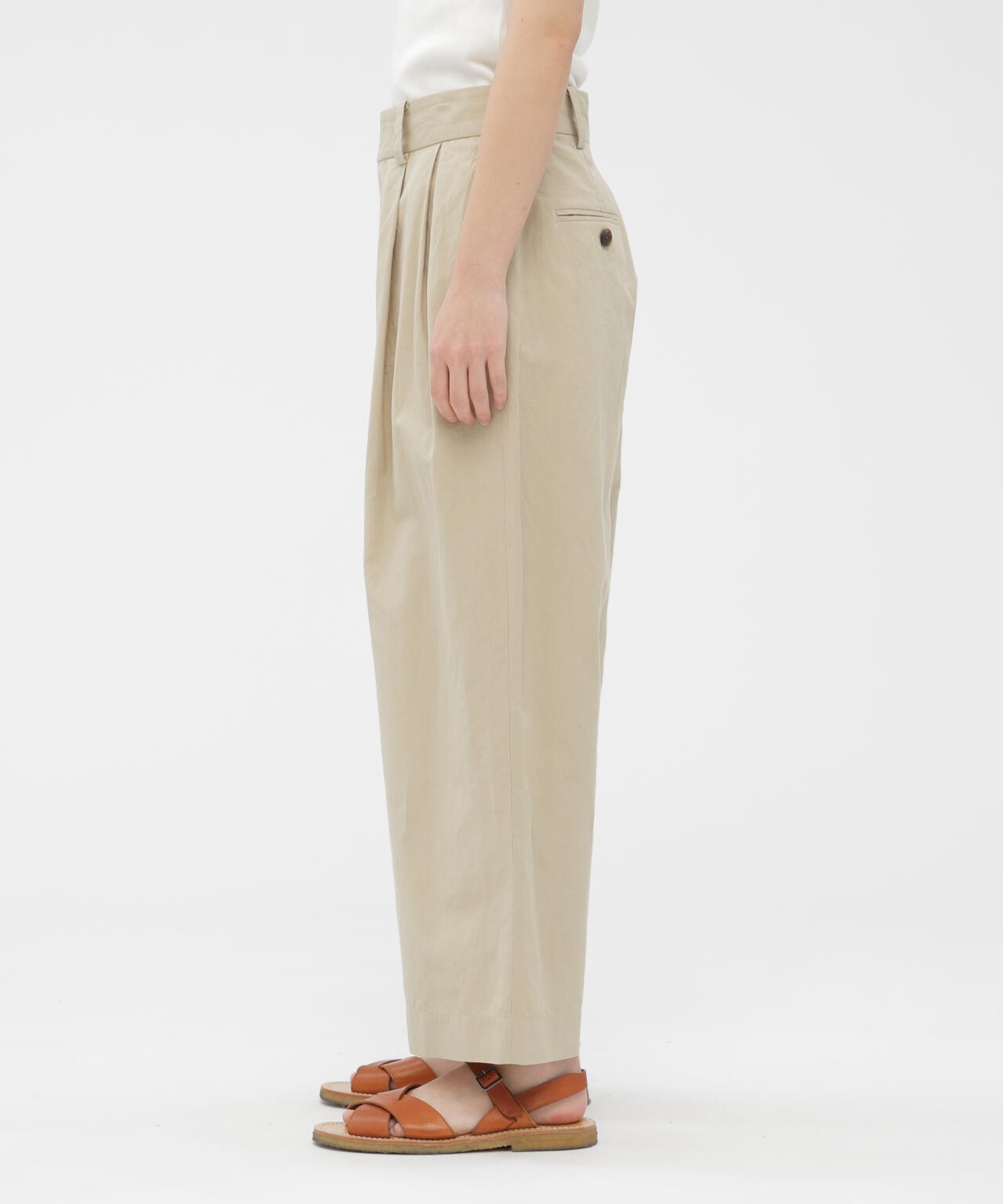COTTON LINEN TROUSERS