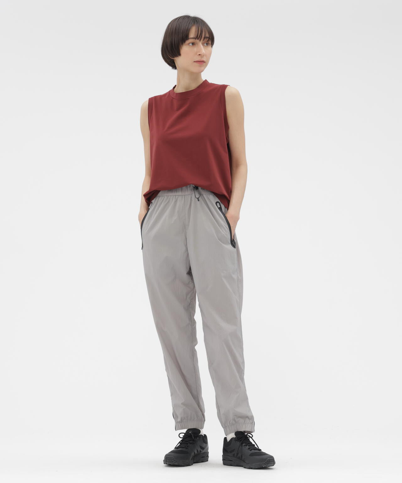 RECYCLED LIGHTWEIGHT NYLON POPLIN TROUSERS
