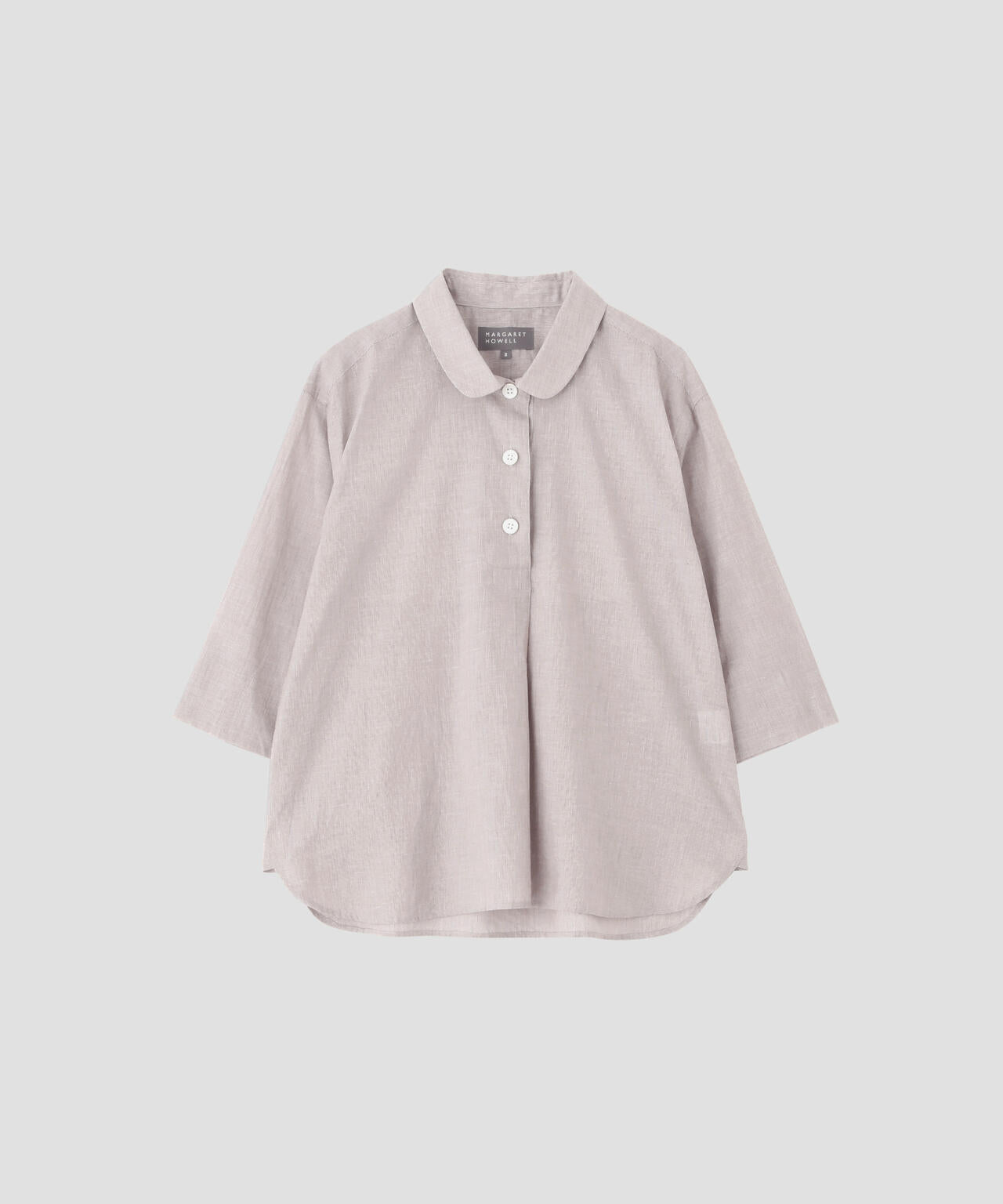 HAIRLINE STRIPE COTTON LINEN SHIRT