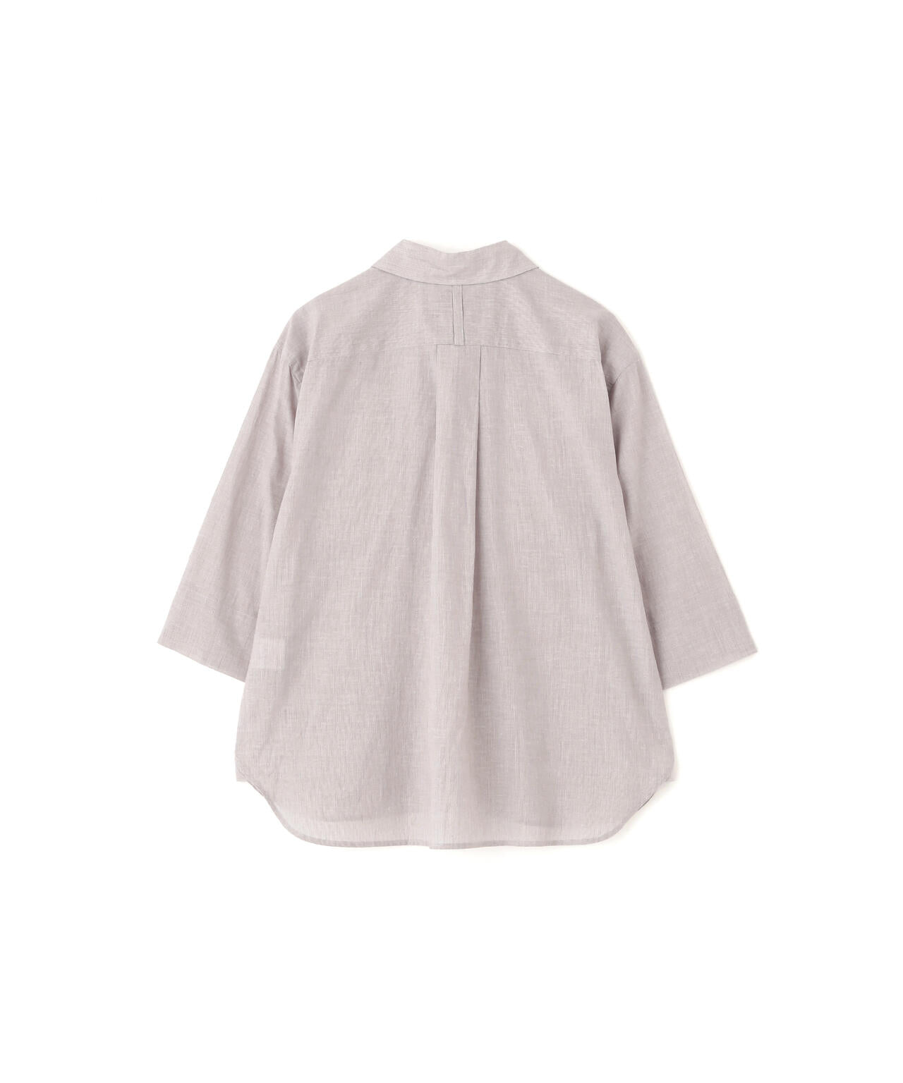 HAIRLINE STRIPE COTTON LINEN SHIRT
