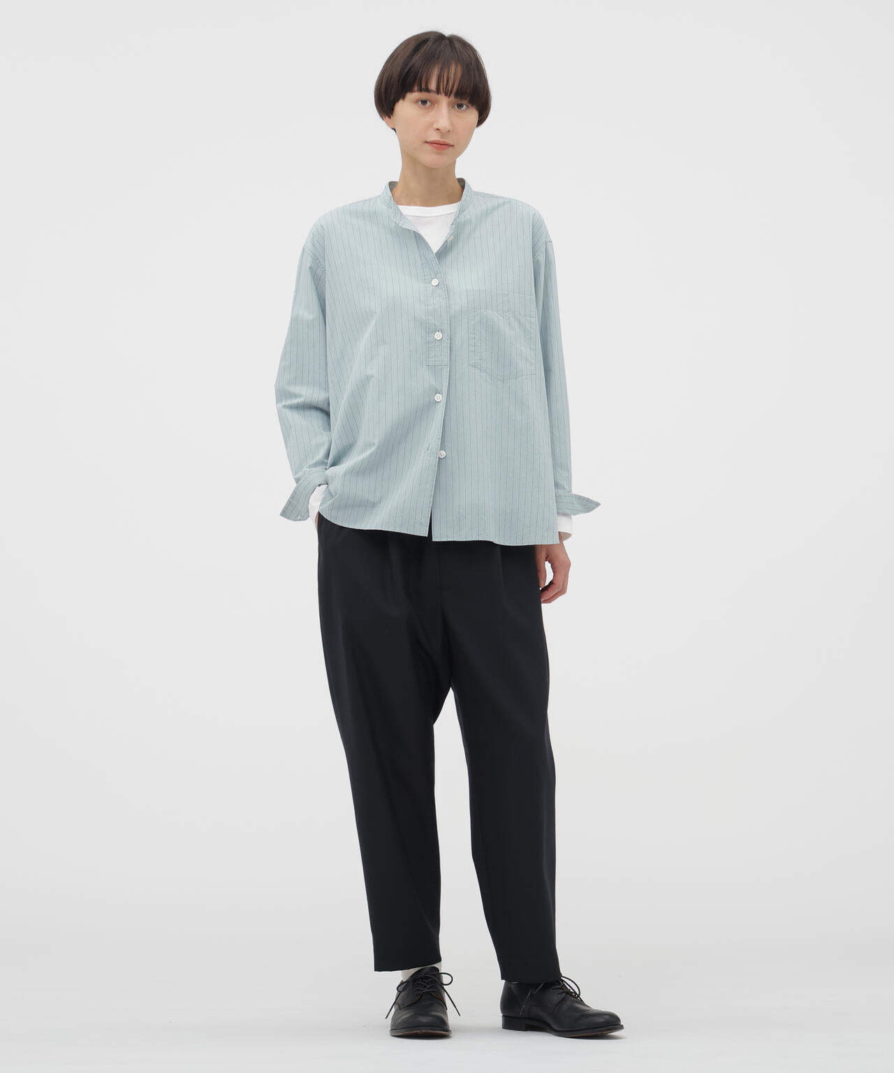 SIMPLE STRIPE COTTON SHIRT