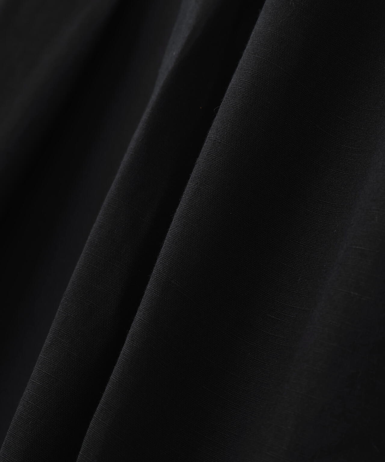 COTTON LINEN PLAIN WEAVE DRESS