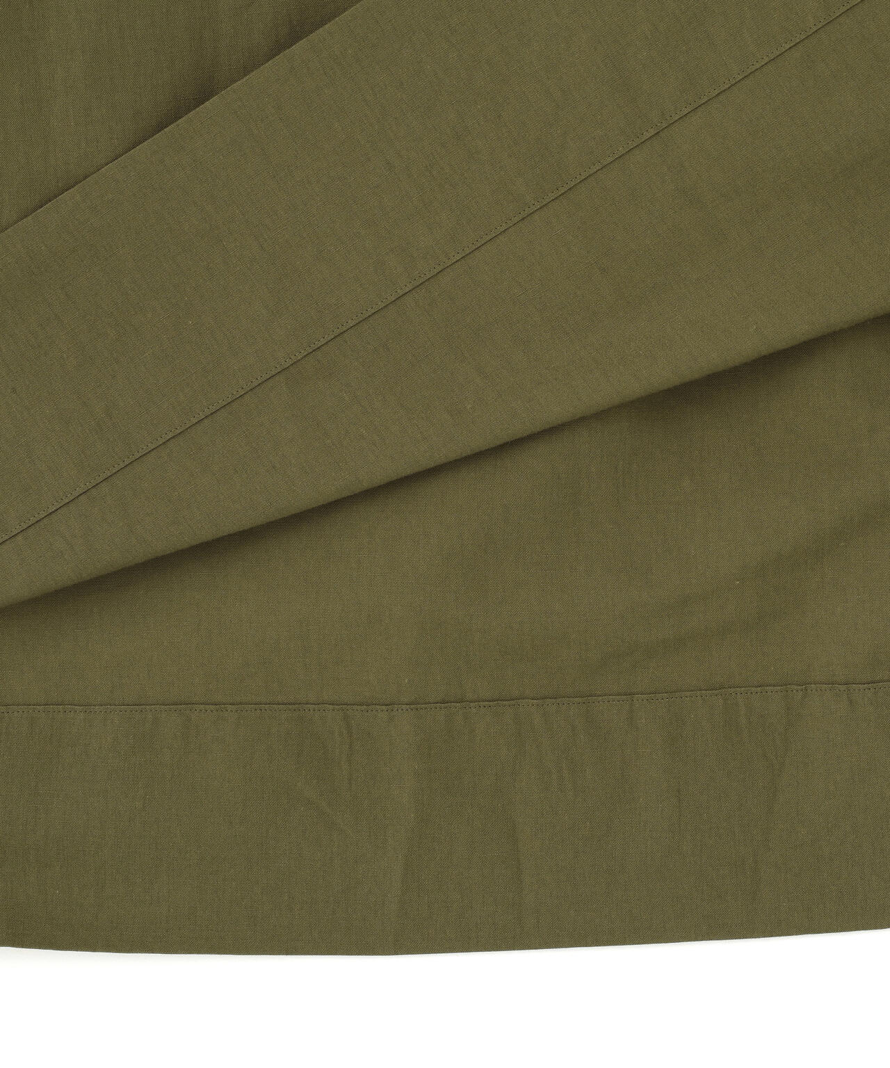 COTTON LINEN PLAIN WEAVE DRESS