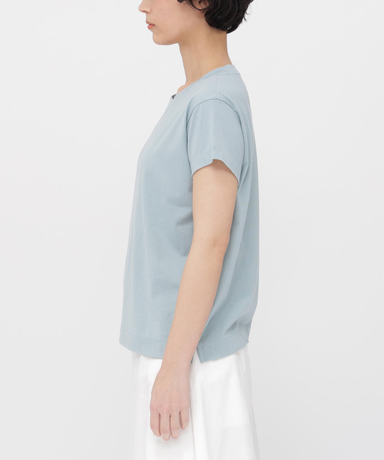 PLAIN COTTON JERSEY TOP