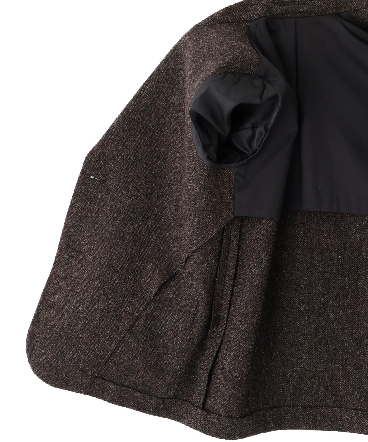 BROKEN WOOL HERRINGBONE JACKET