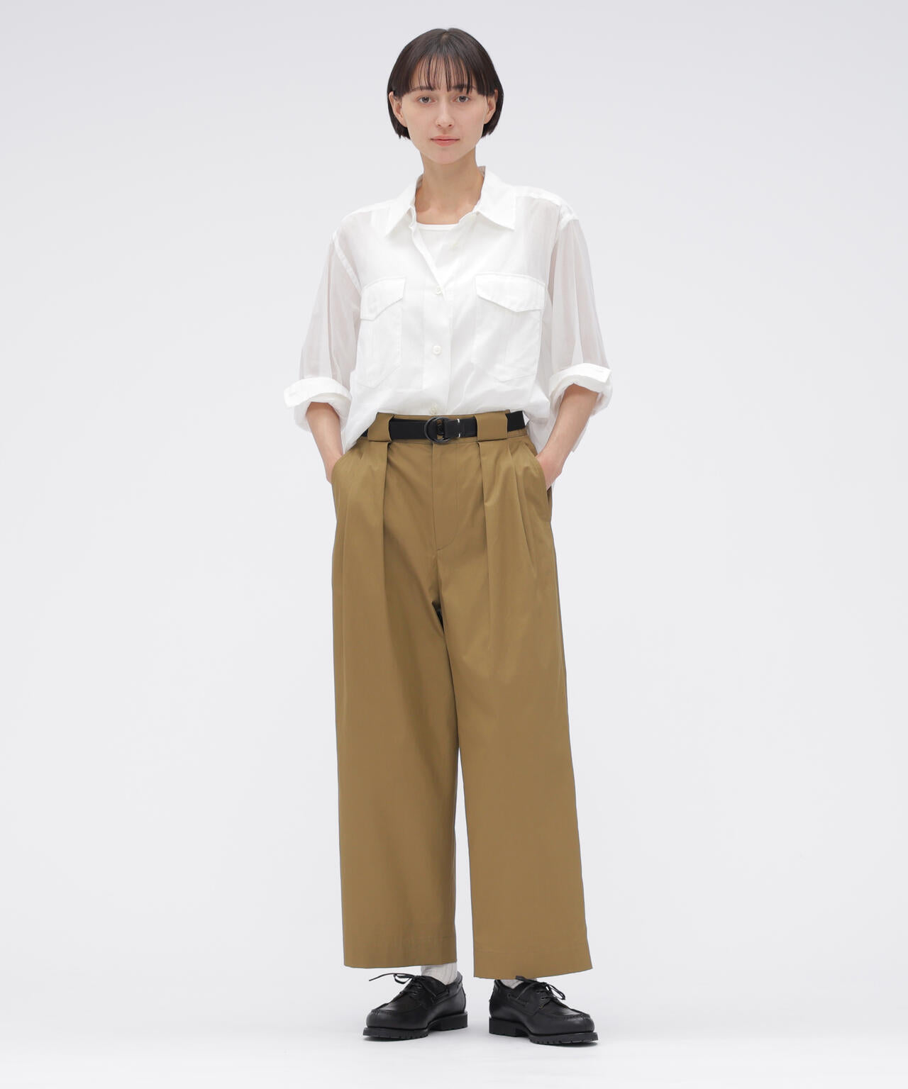 SOFT BRUSHED COTTON TWILL TROUSERS