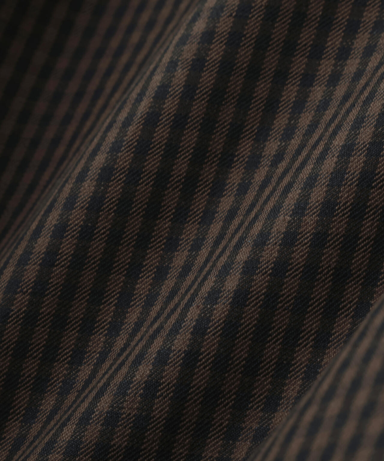 LINEN WOOL GINGHAM TROUSERS