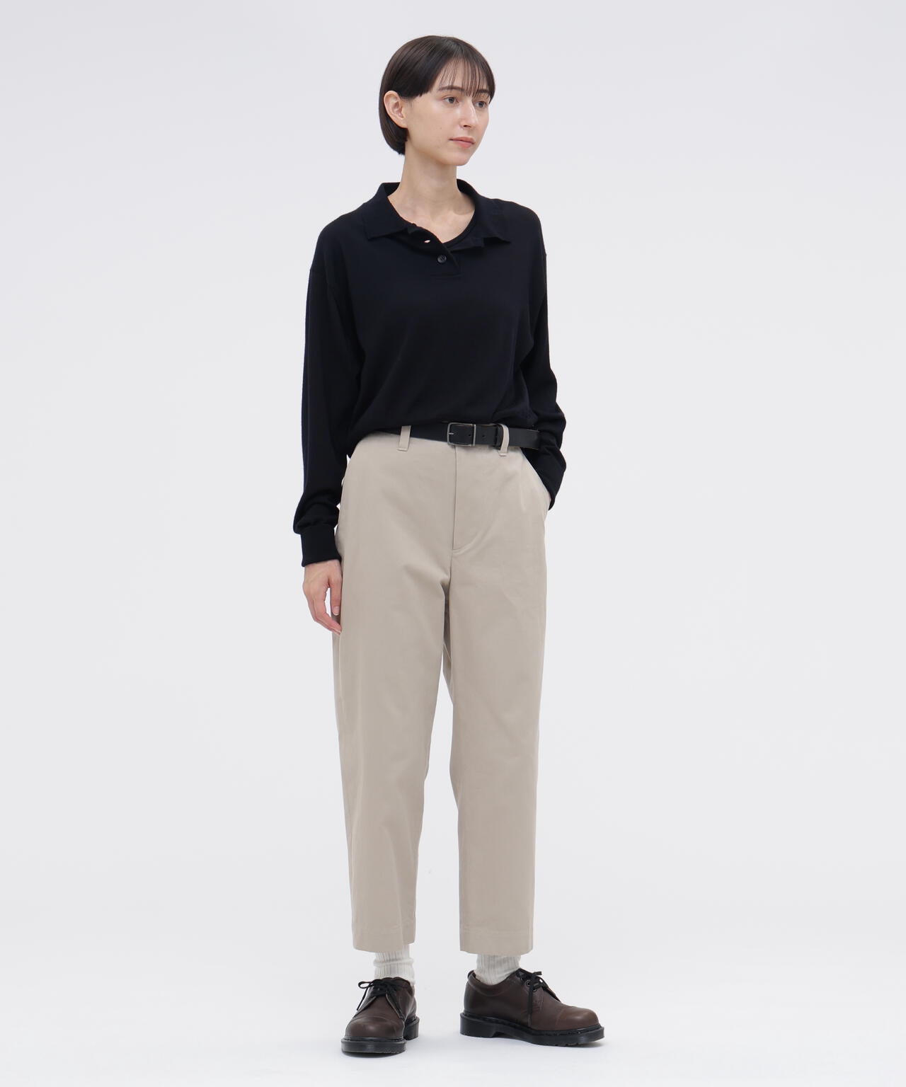 COTTON TWILL TROUSERS