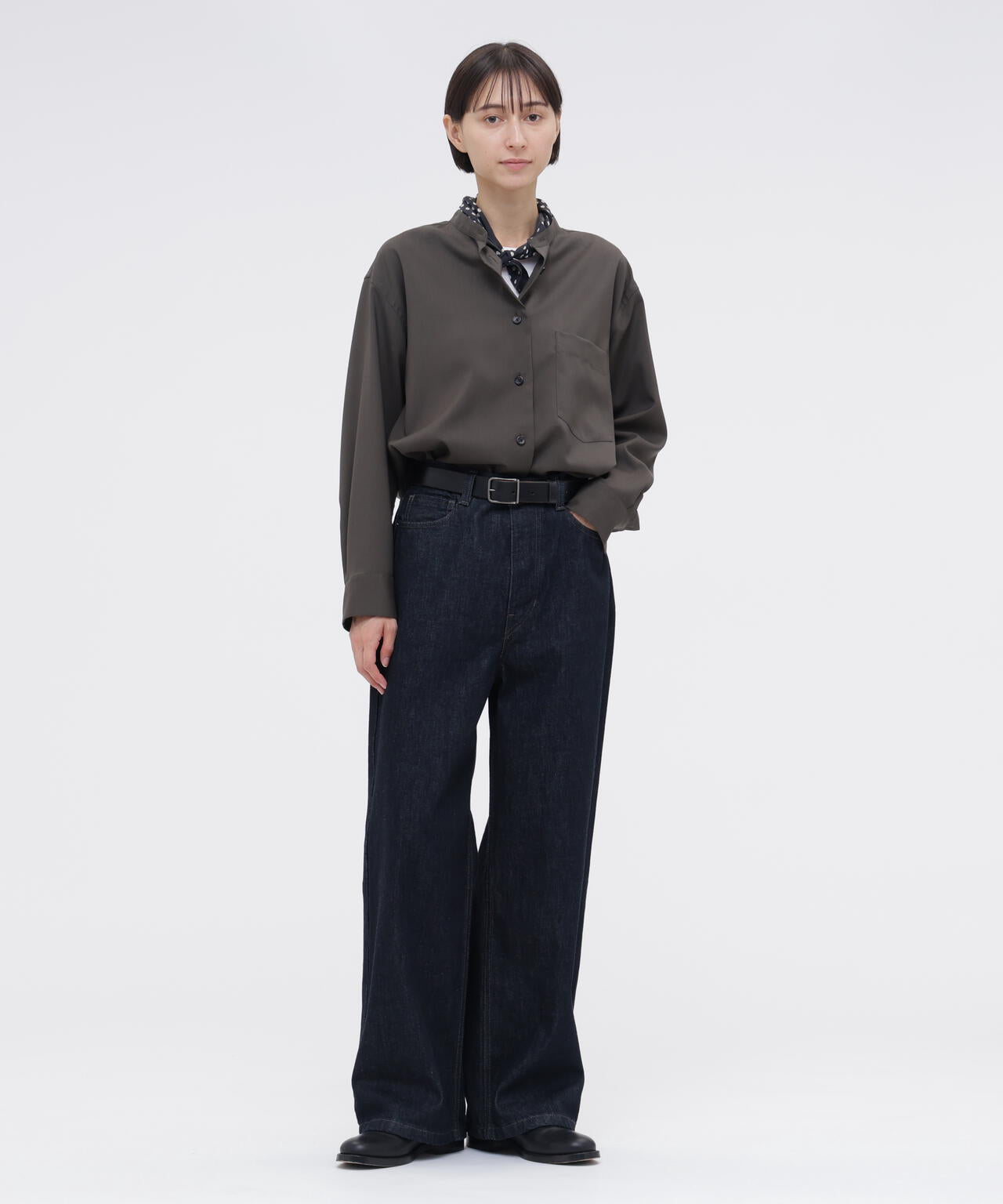 WASHABLE WOOL PLAINWEAVE SHIRT