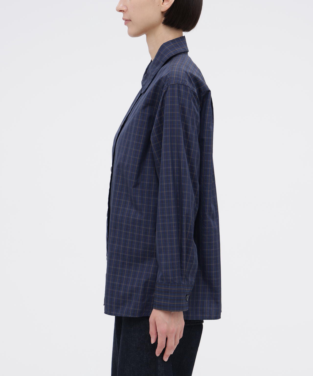 COTTON SILK CHECK SHIRT