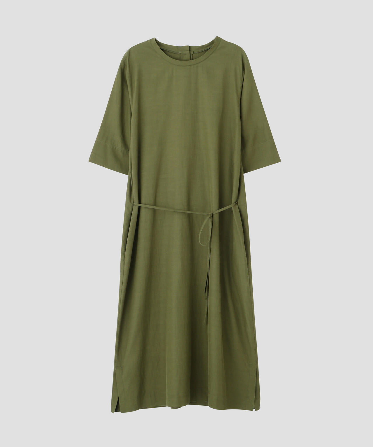 FLUID COTTON BLEND DRESS