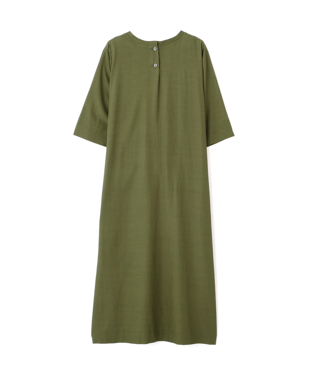 FLUID COTTON BLEND DRESS