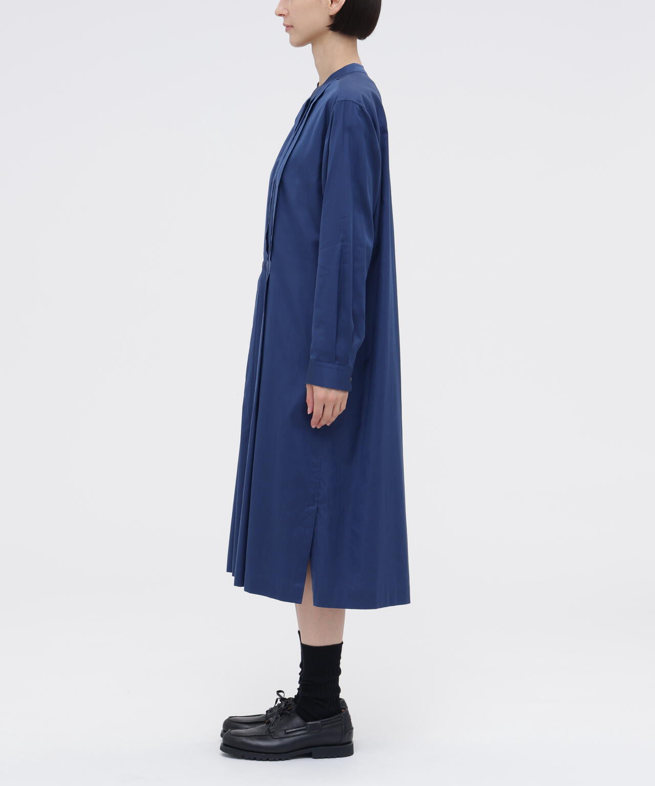 COTTON SILK POPLIN DRESS