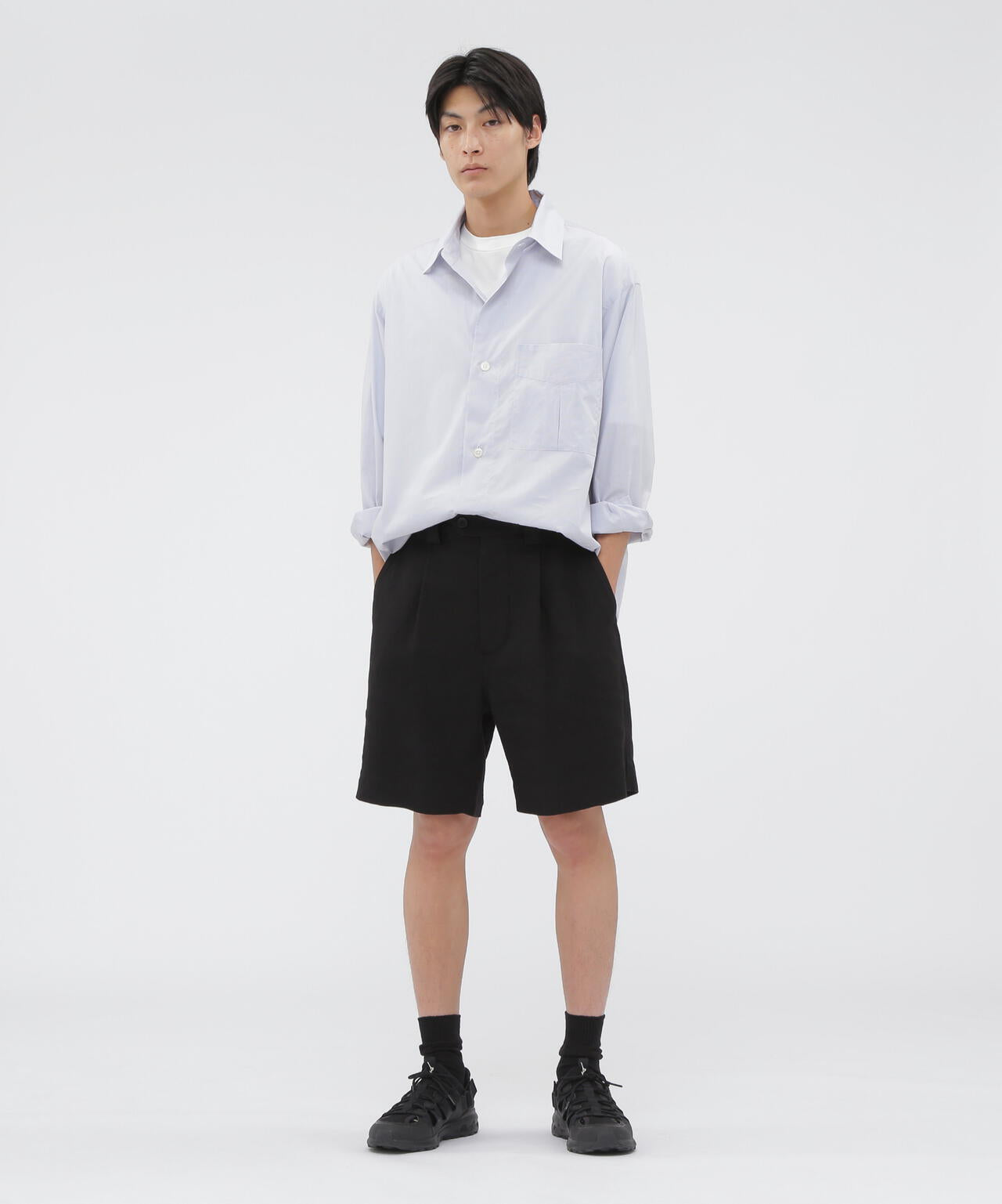 LINEN CANVAS TROUSERS