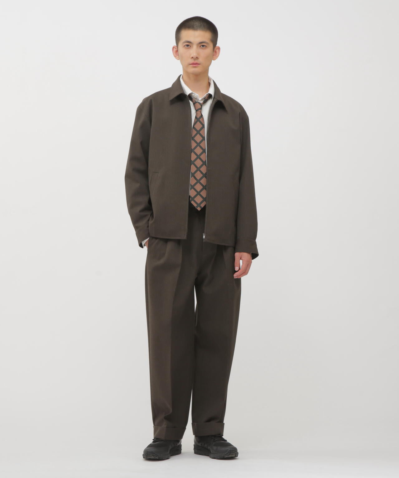 BOLD CHECK SILK TIE