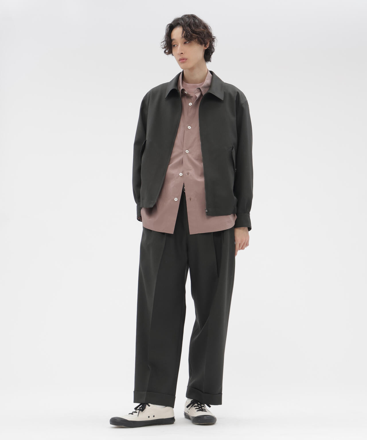 DOUBLE TWISTED WOOL BLOUSON