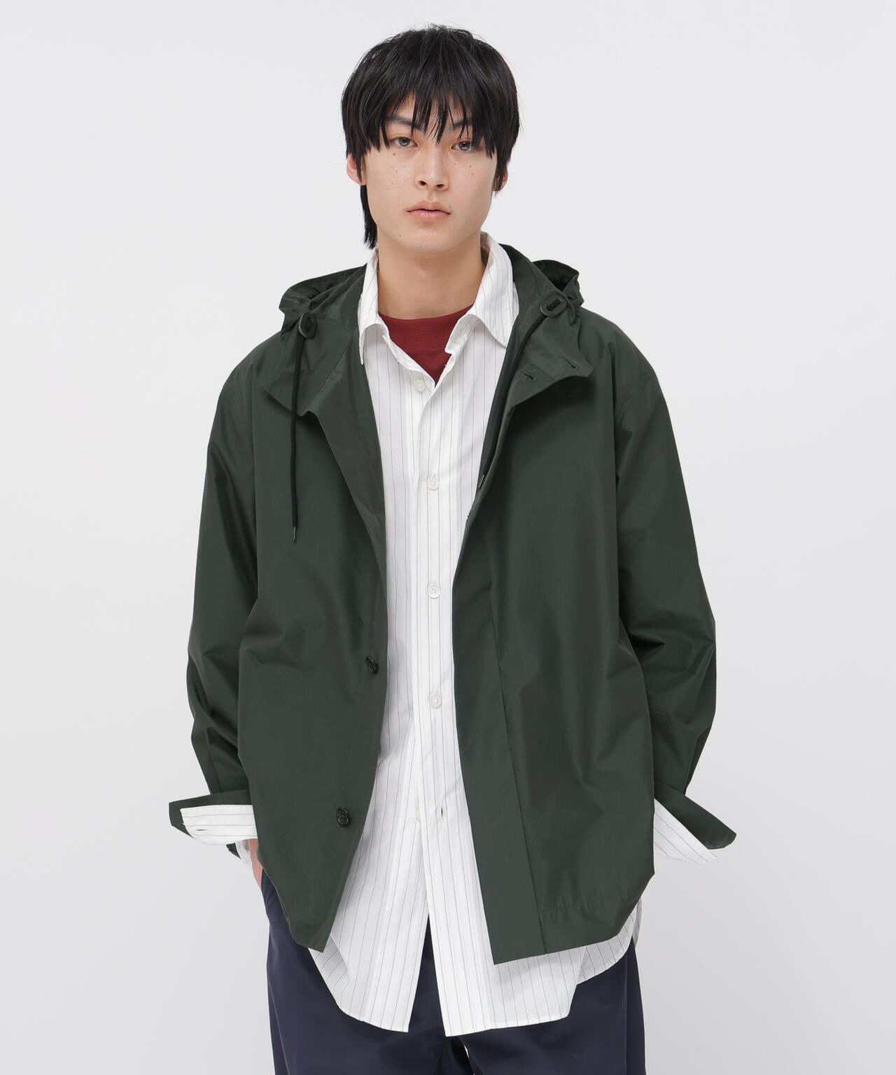 COTTON NYLON PLAINWEAVE BLOUSON