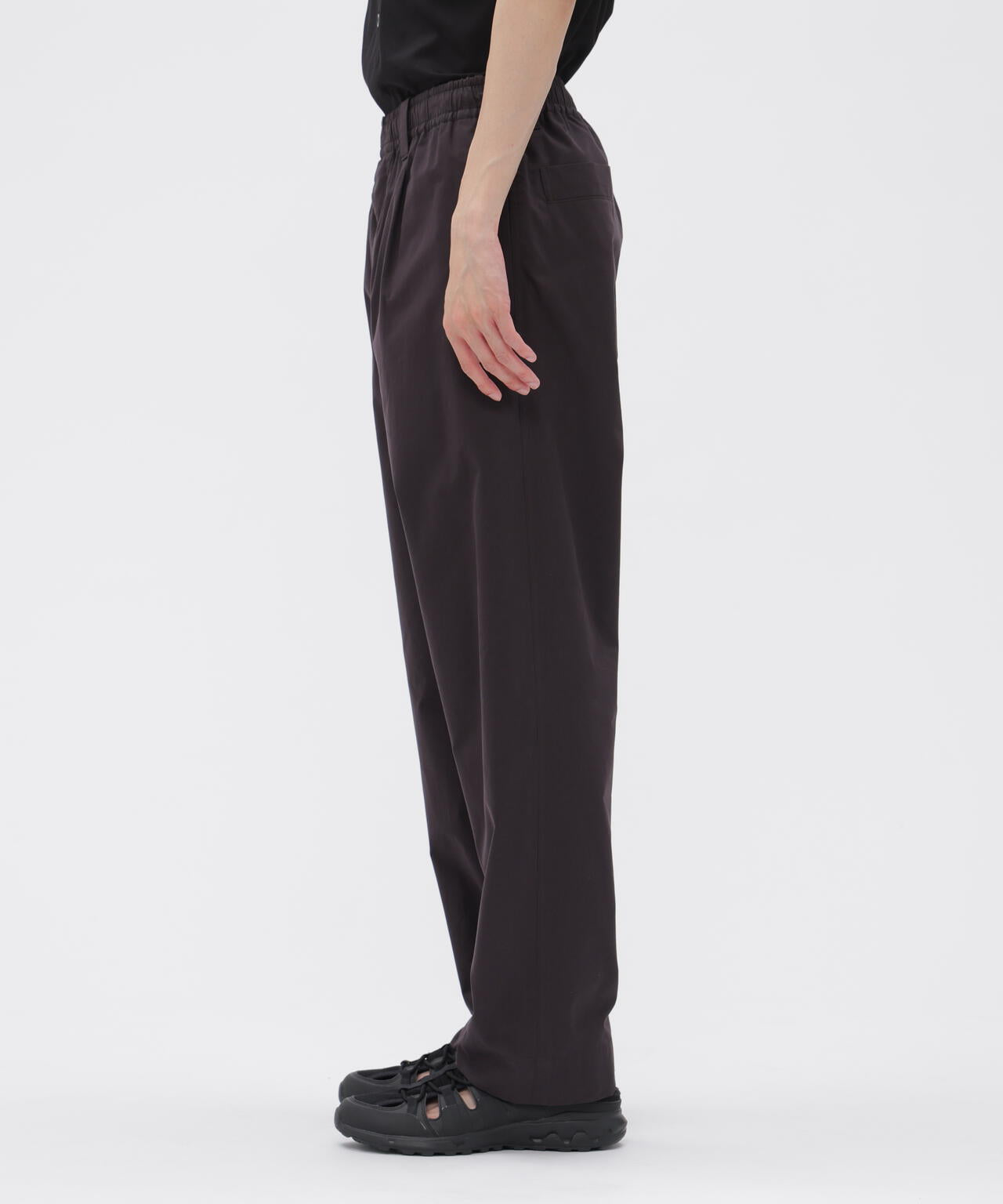 COTTON SILK PLAINWEAVE TROUSERS