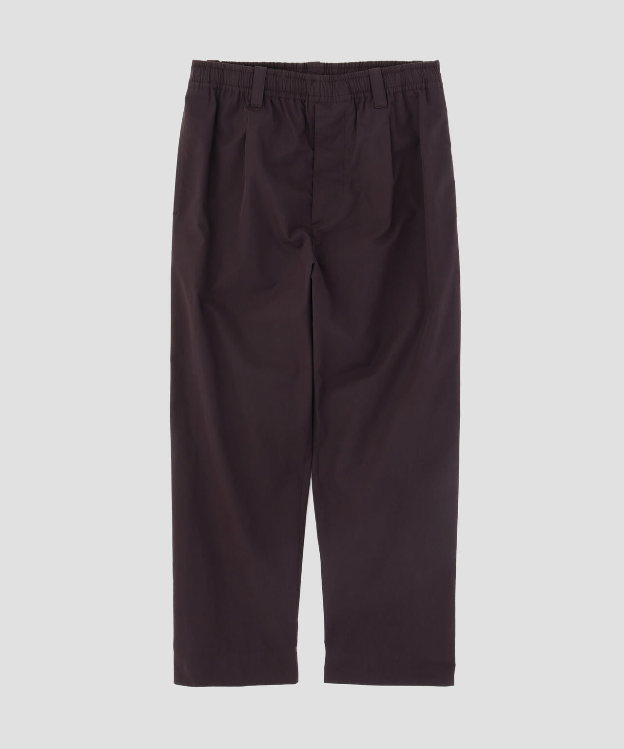 COTTON SILK PLAINWEAVE TROUSERS