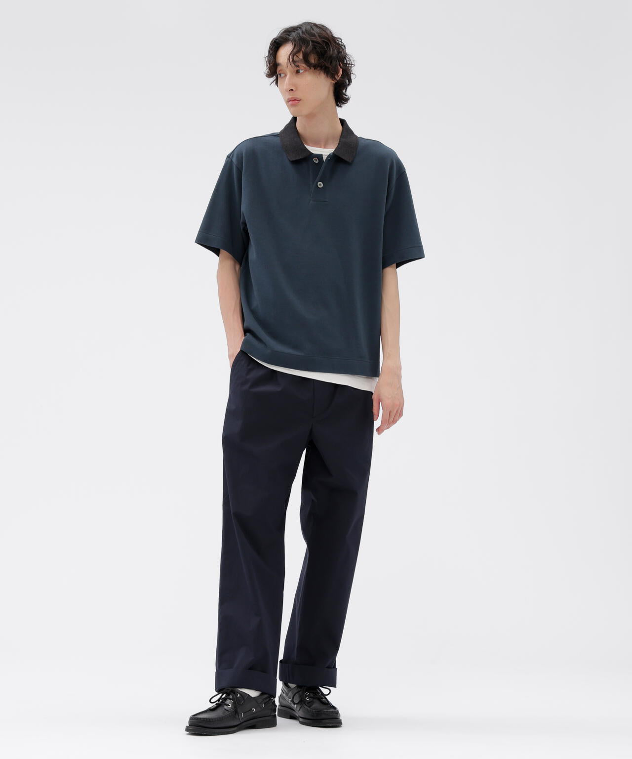 HIGHDENSE COTTON PLAINWEAVE TROUSERS