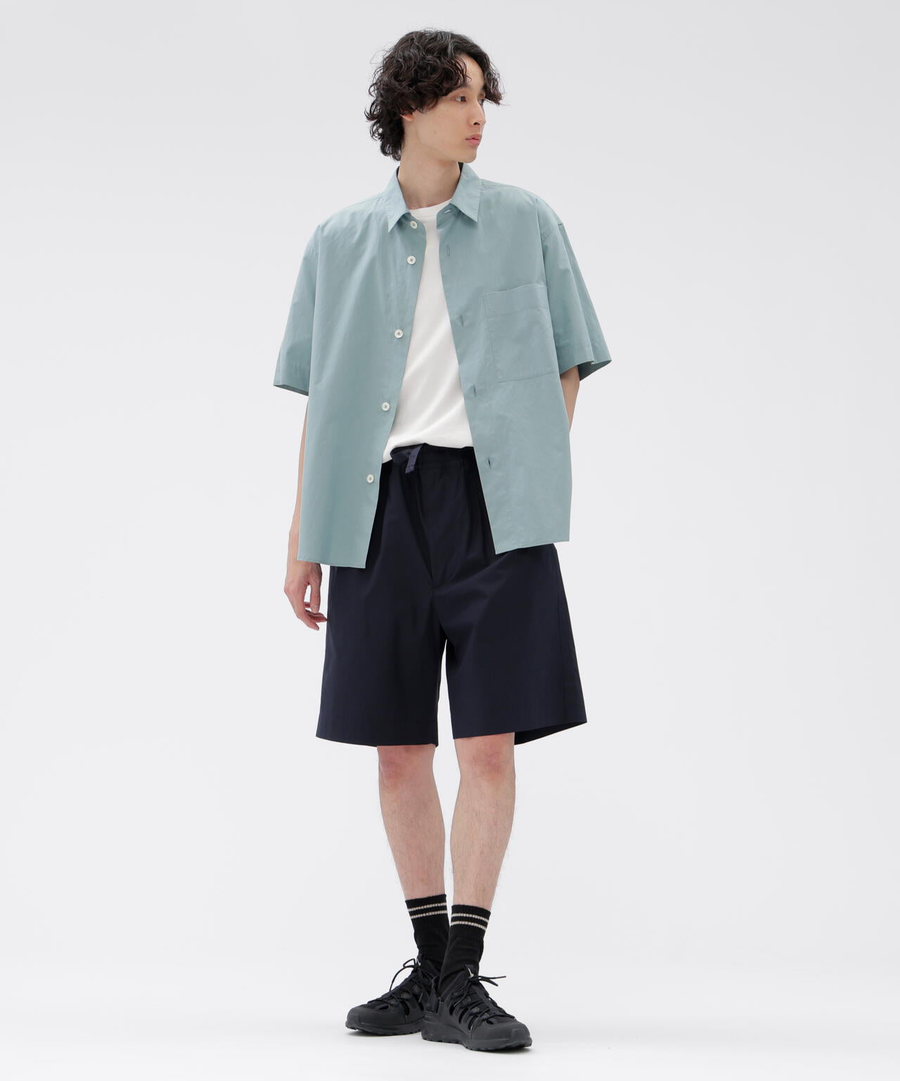 HIGHDENSE COTTON PLAINWEAVE TROUSERS