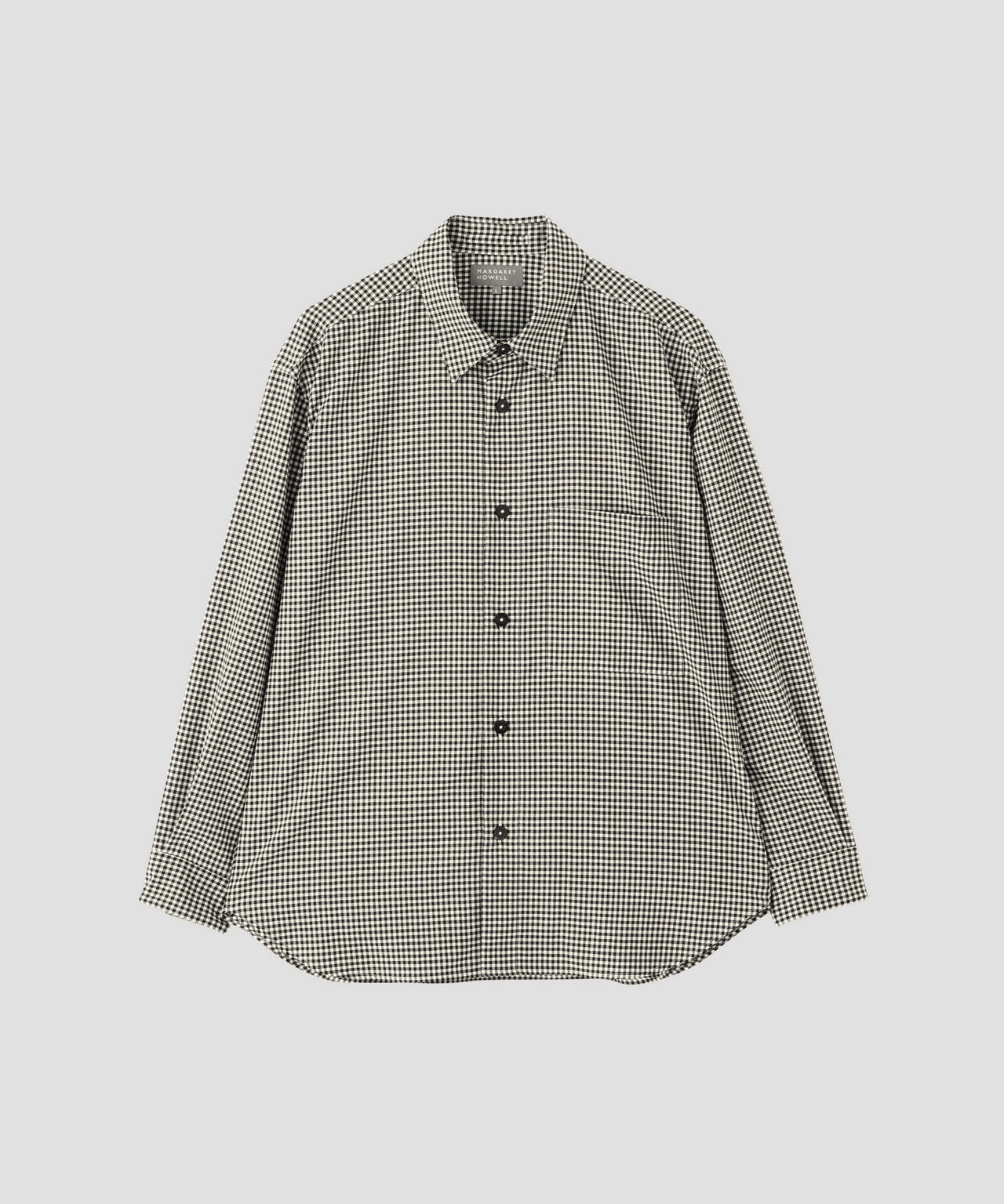 DRY WOOL GINGHAM SHIRT