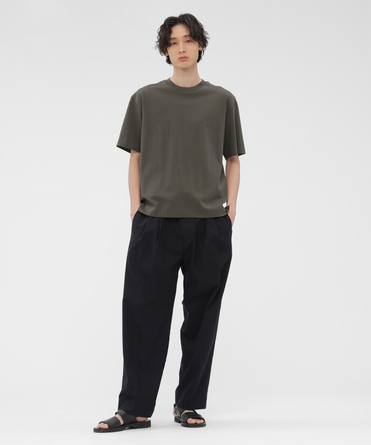 FINE DENSE COTTON JERSEY TOP
