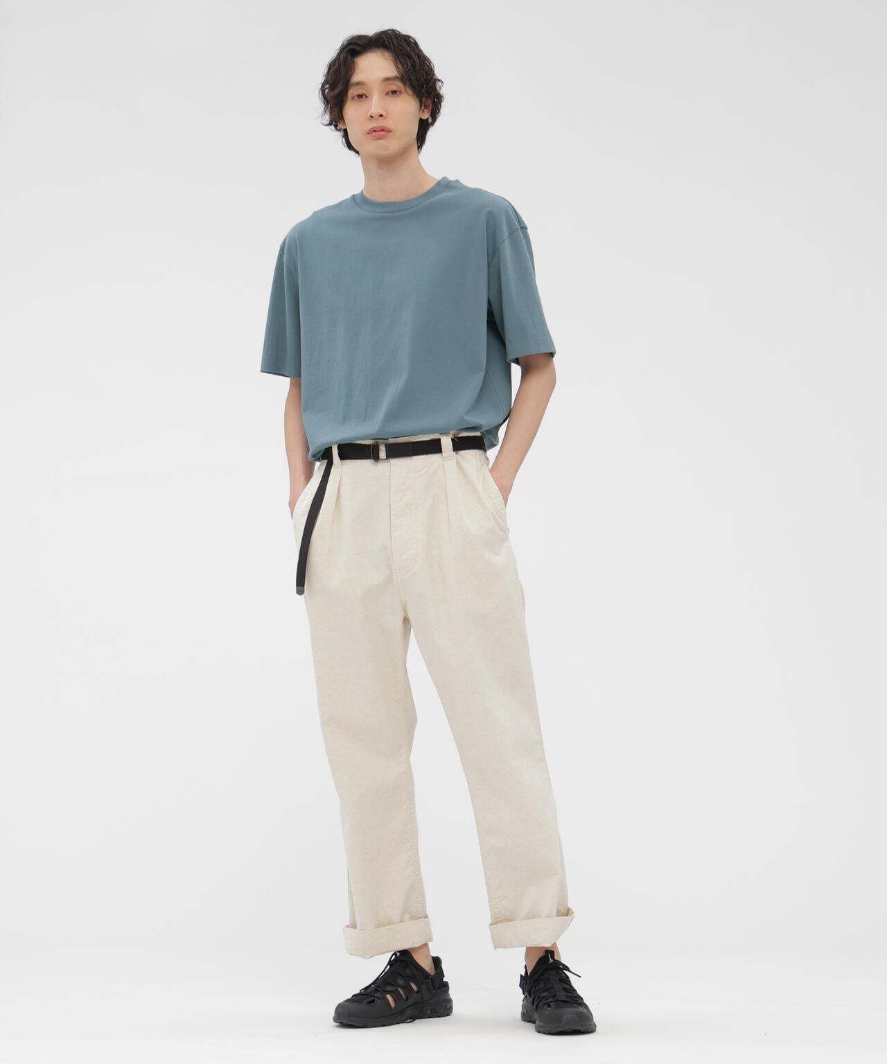FINE DENSE COTTON JERSEY TOP