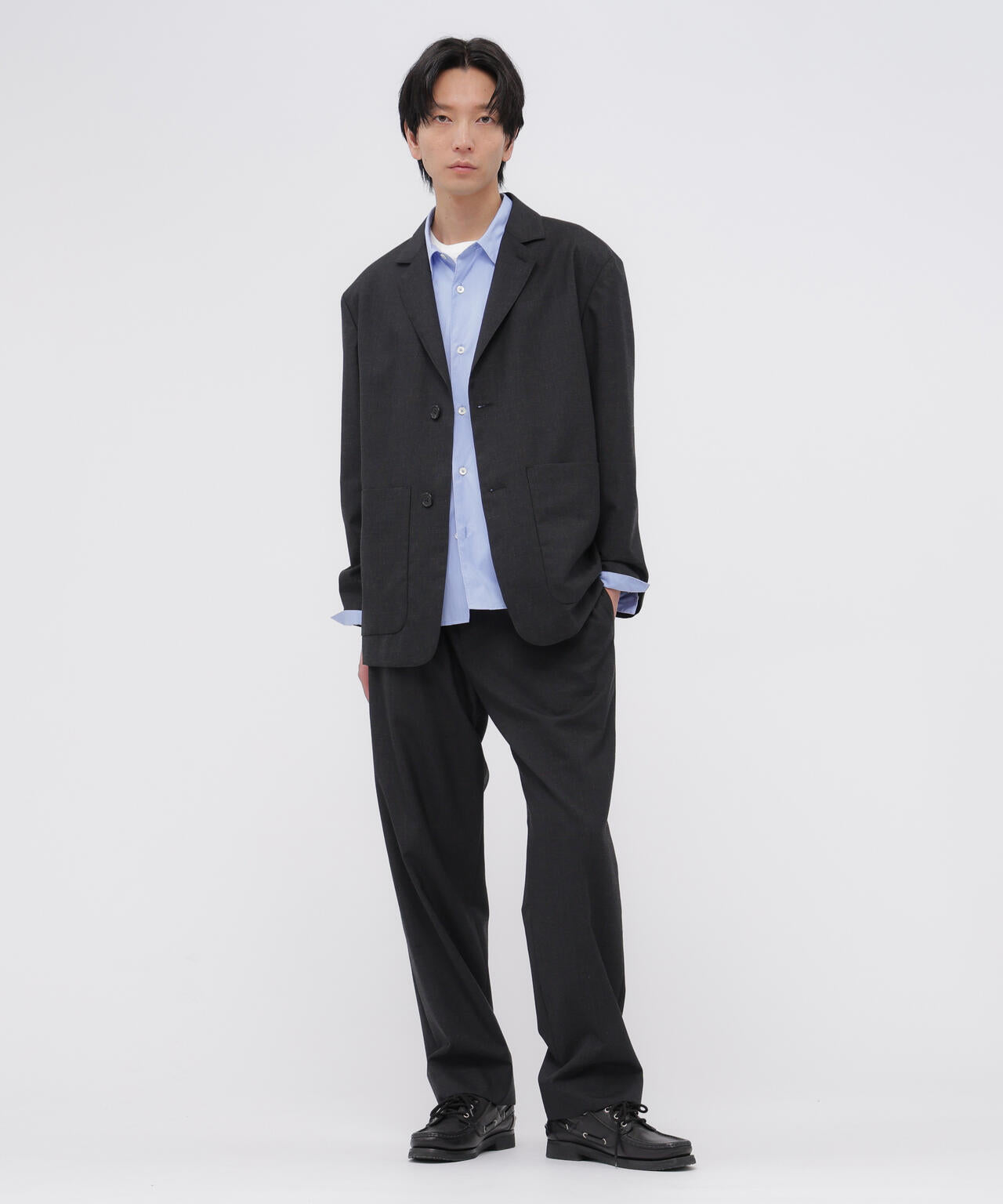 MUTED WOOL CHECK JACKET