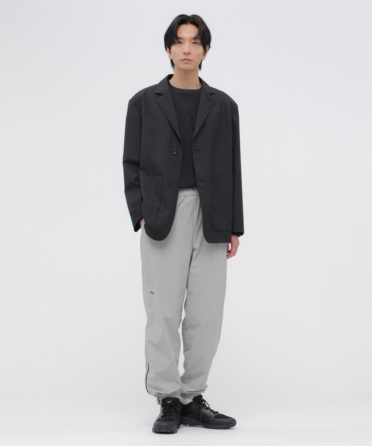 MUTED WOOL CHECK JACKET